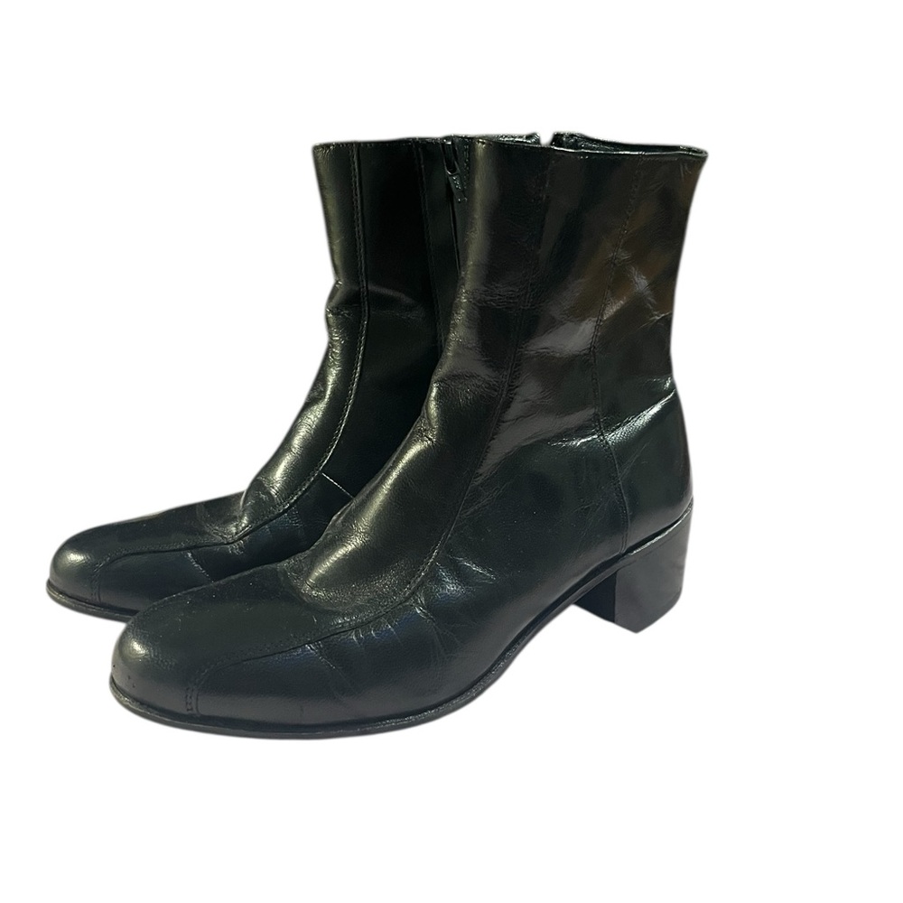 Florsheim Duke Bicycle Toe Black Leather Ankle Boots size 7 1/2 mens - Picture 7 of 13